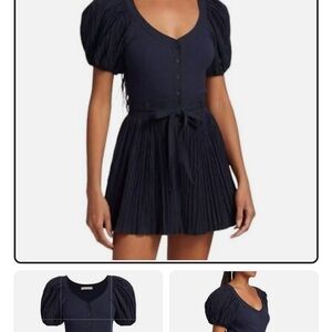 Ulla Johnson Black Puff Sleeve Jumpsuit Casual